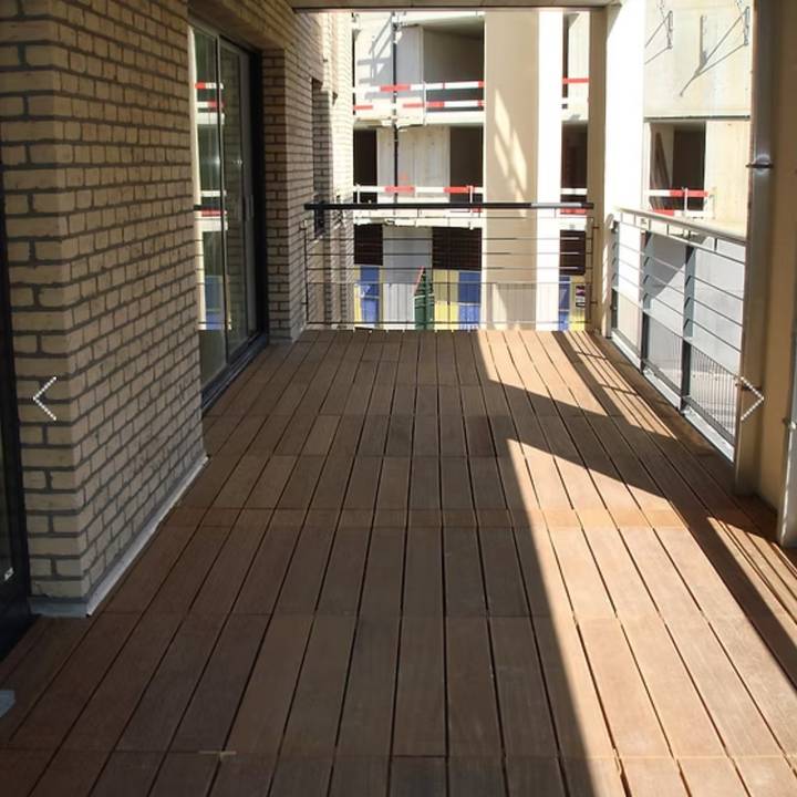 Terrasse en bois massif, projet Rue de Senne